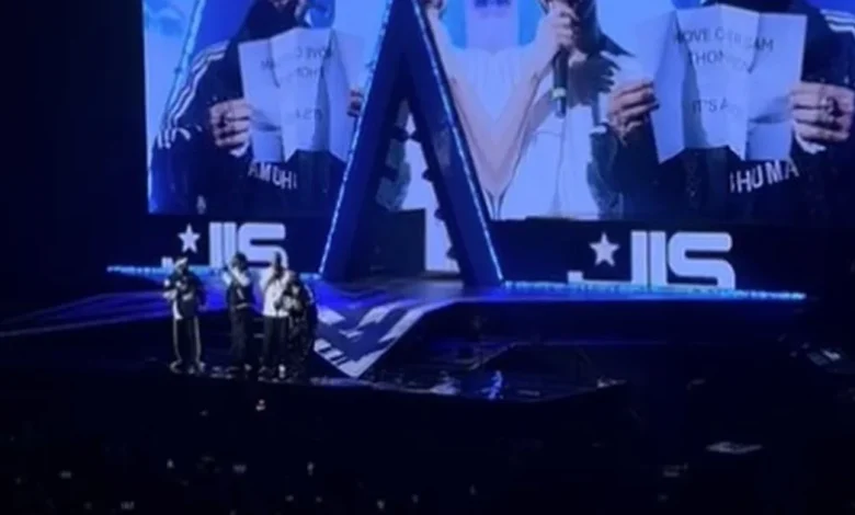 JLS halt Liverpool show to make baby announcement live on stage