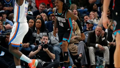 Ja Morant injury update: Memphis Grizzlies star leaves game vs Cavs with calf soreness