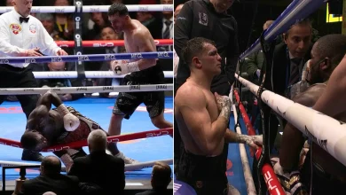 Jack Catterall blasts opponent out of ring then refuses to celebrate brutal KO