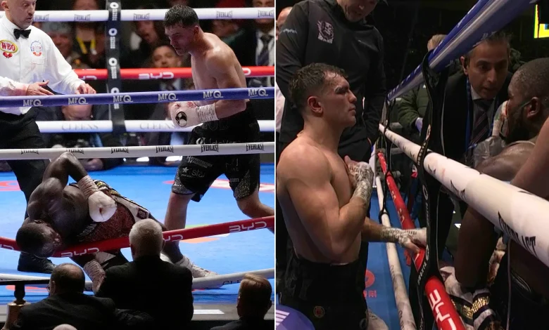 Jack Catterall blasts opponent out of ring then refuses to celebrate brutal KO