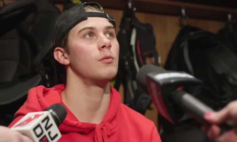 Jack Hughes suffers injury while out with teammates