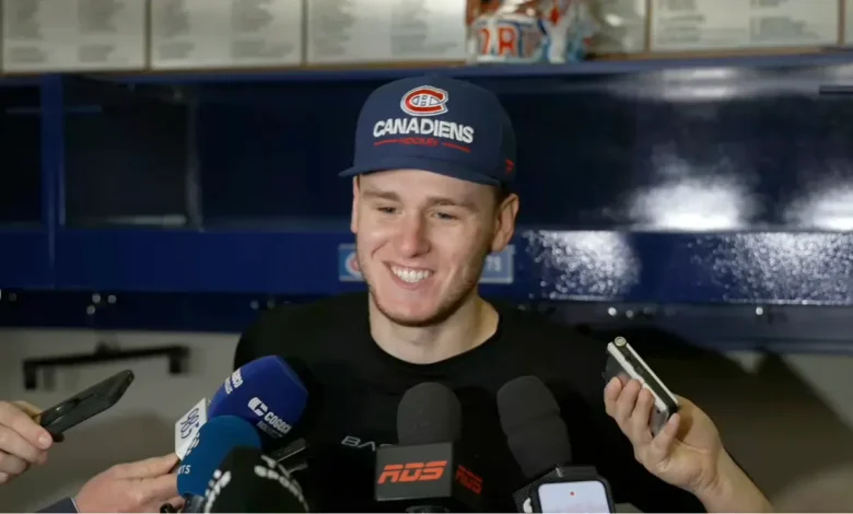 Jakub Dobes finally breaks his silence following emotional Canadiens-Devils game