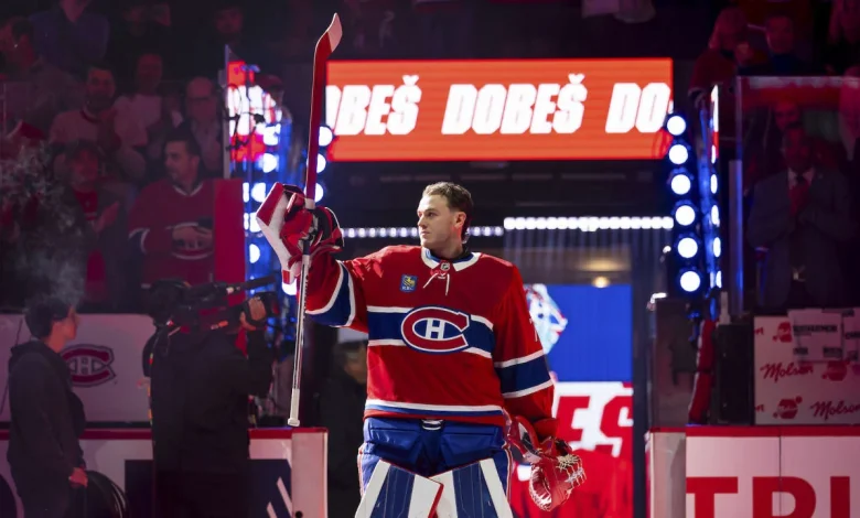 Jakub Dobes named NHL’s third star for October | Montréal Canadiens