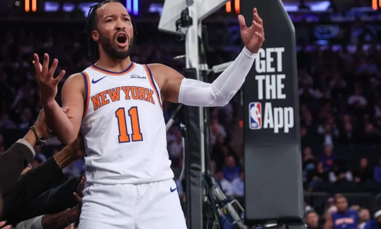 Jalen Brunson injures ankle in Knicks’ loss to Magic, leaves arena on crutches