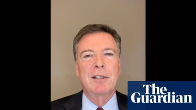 James Comey 'grateful' after criminal case against him thrown out by judge – video
