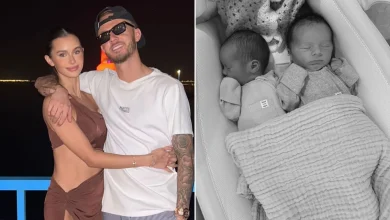 James Maddison and glamorous Wag Kennedy Alexa welcome twins as Spurs star jokes 'five a side team complete'