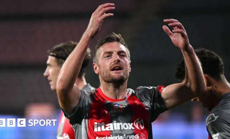 Jamie Vardy: Former Leicester striker scores first goal for Cremonese in draw with Atalanta