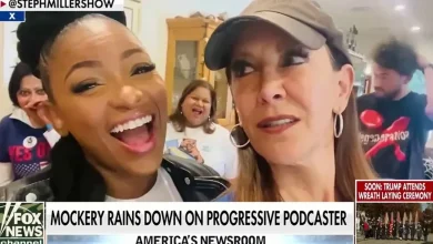 Jasmine Crockett has shoes kissed by left-wing podcaster in 'bizarre' moment