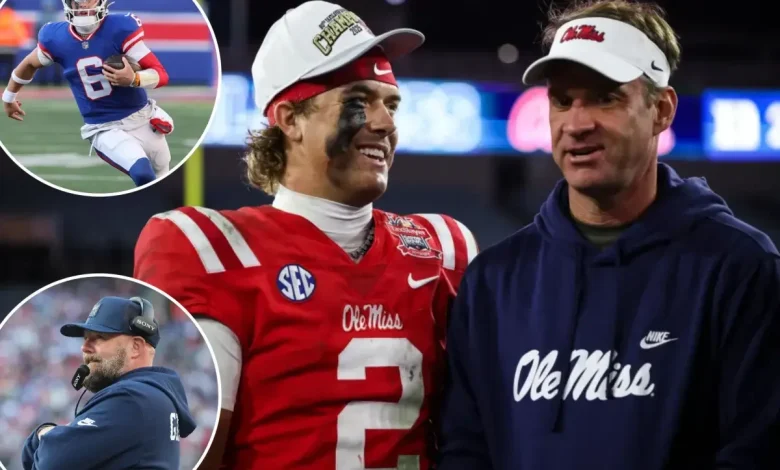 Jaxson Dart’s dad reveals Lane Kiffin’s private answer to Giants coaching rumors