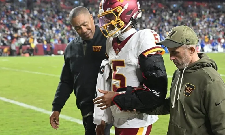 Jayden Daniels injured as Seahawks rout Commanders: Live updates and reaction from NFL ‘Sunday Night Football’