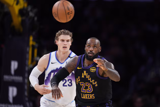 Jazz fall to Lakers on night of LeBron James’ season debut