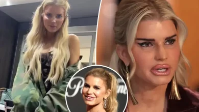 Jessica Simpson proudly shows off botched plastic surgery face in ‘All’s Fair’ behind-the-scenes video