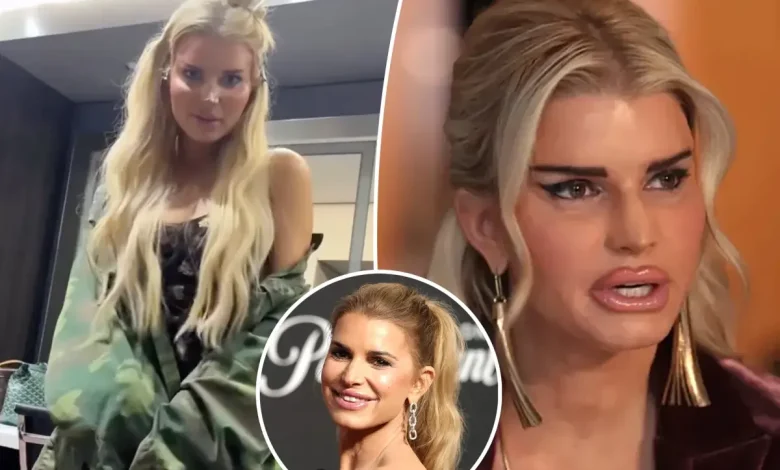 Jessica Simpson proudly shows off botched plastic surgery face in ‘All’s Fair’ behind-the-scenes video