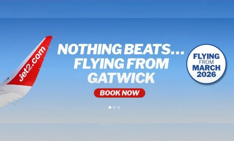 Jet2 adds Gatwick base for summer 2026
