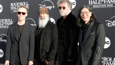 Jim Carrey inducts Soundgarden as band reunite alongside Taylor Momsen, Jerry Cantrell & Mike McCready at Rock & Roll Hall of Fame Ceremony