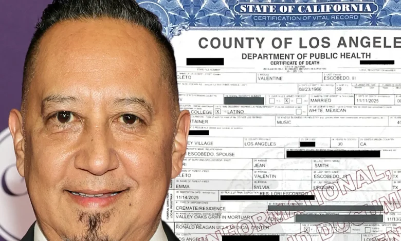 Jimmy Kimmel's Band Leader Cleto Escobedo III Cause of Death Released