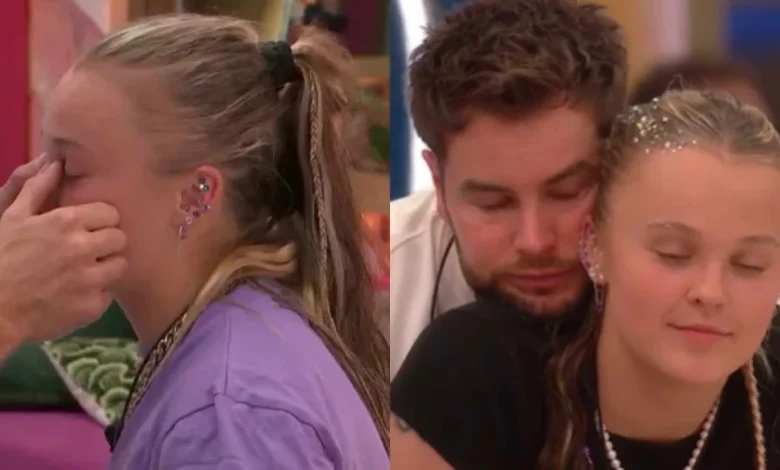 JoJo Siwa breaks down as she remembers sparking romance with Chris Hughes on Big Brother: 'That's where it all happened'