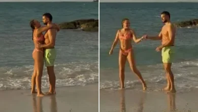 JoJo Siwa strips to bikini with Chris Hughes as she shares emotional post