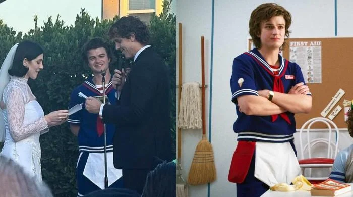 Joe Keery breaks silence on viral Steve Harrington wedding look