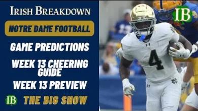 Joe Theismann Talks Notre Dame Football – Game Predictions – Week 13 Cheering Guide