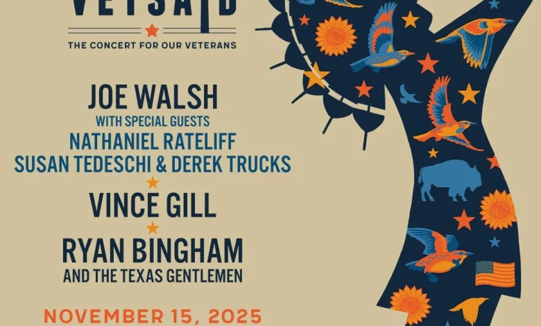 Joe Walsh Announces Star-Studded Lineup for VetsAid 2025 in Wichita