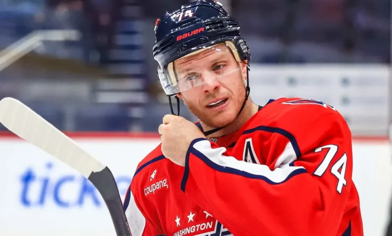 John Carlson to be game-time decision against Devils after missing morning skate with upper-body injury