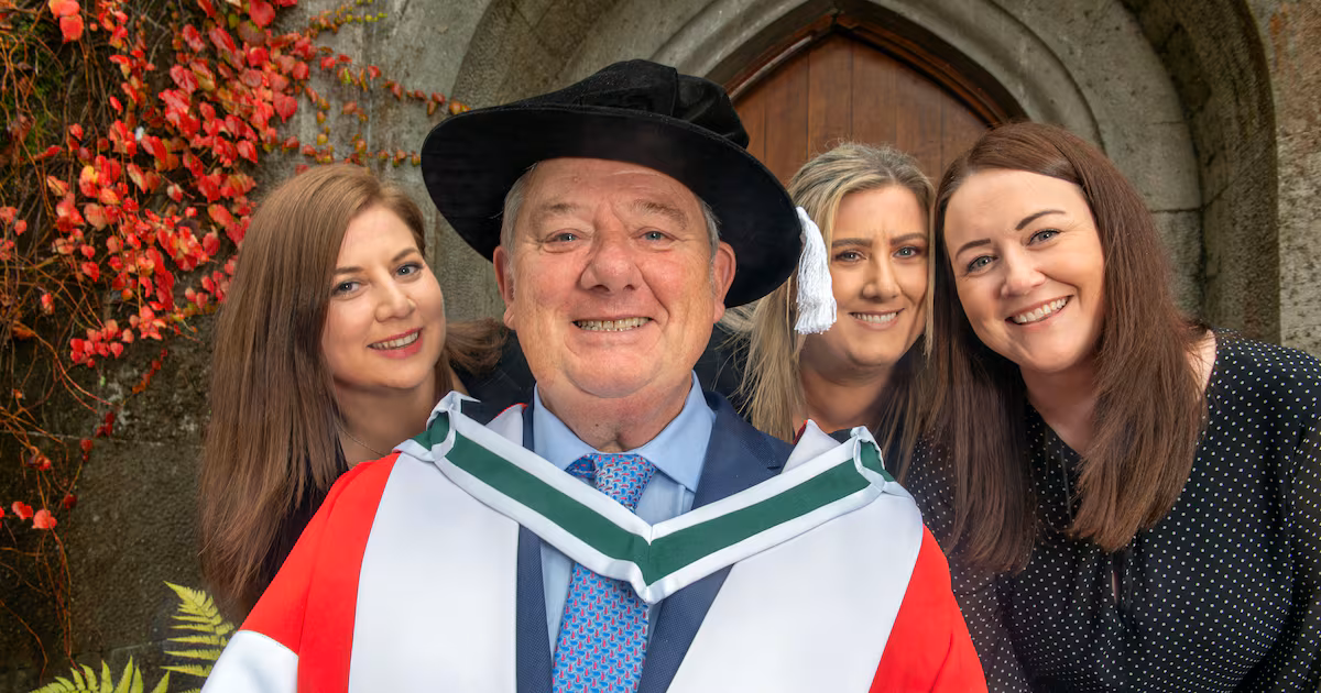 John Creedon honoured with doctorate by UCC decades after dropping out