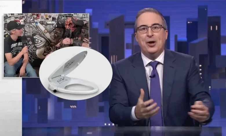 John Oliver Auctions Off Bidet Signed by GWAR’s Blöthar to Benefit Public Media