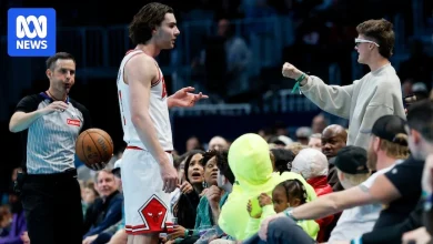 Josh Giddey involved in heated row with NBA courtside spectator during Bulls-Hornets game