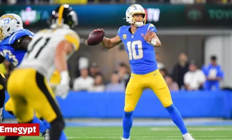 Justin Herbert Limps Off After Controversial Steelers Tackle