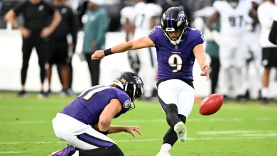 Justin Tucker is free to sign with a team after serving a 10-game suspension