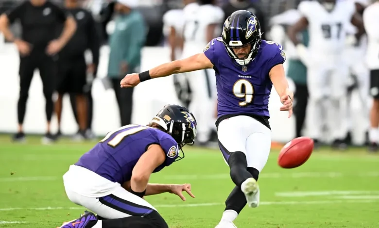 Justin Tucker is free to sign with a team after serving a 10-game suspension