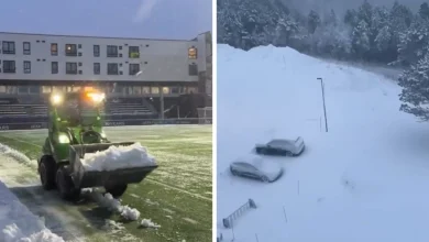 Juve, guarda che neve: le immagini da Bodo in vista della sfida di Champions League