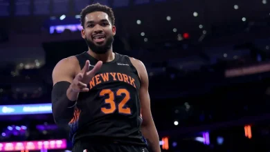 KAT, Shamet key Knicks' win after Anunoby exits