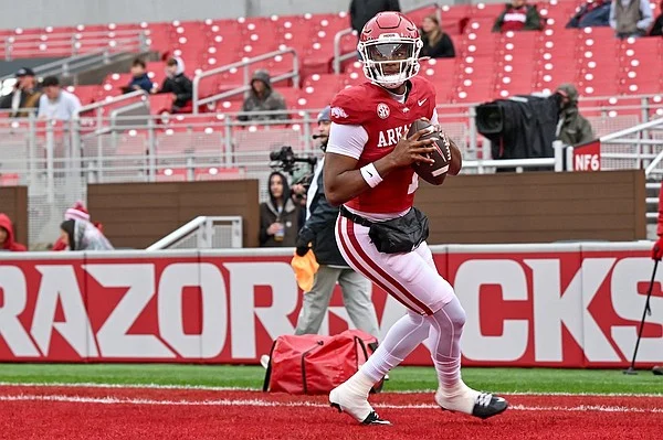 KJ Jackson to start at quarterback over Taylen Green for Arkansas football vs. Missouri