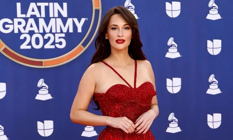 Kacey Musgraves Looks Red Hot in Beaded Gown at Latin Grammys 2025