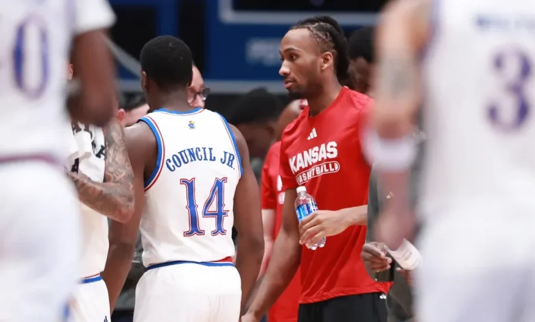 Kansas basketball’s Darryn Peterson not warming up ahead of Texas A&M-Corpus Christi game