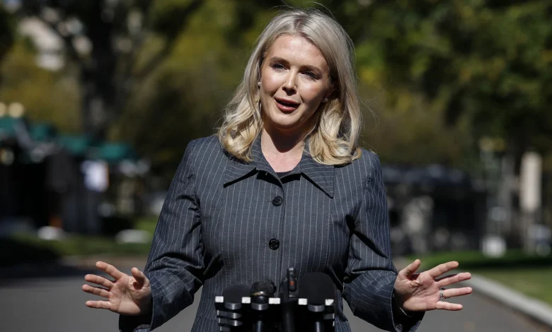 Karoline Leavitt Hints Age Gap Talk Is Getting To Her With Airbrushed Pic Of Older Husband