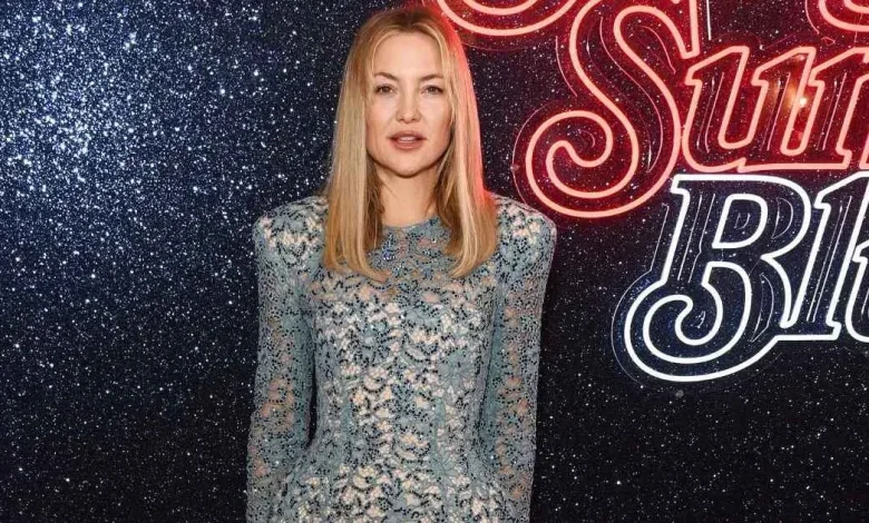 Kate Hudson’s See-Through Lace Dress Is Covered in Crystals