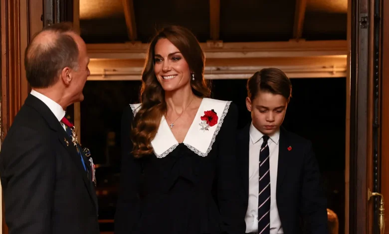 Kate Middleton channels Princess Diana as Prince George makes his Festival of Remembrance debut at the Royal Albert Hall