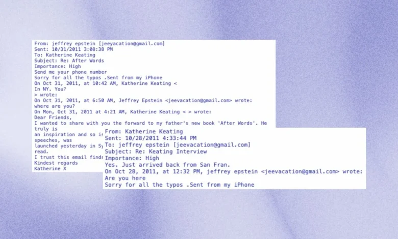 Katherine Keating's messages with Jeffrey Epstein revealed in new cache of emails