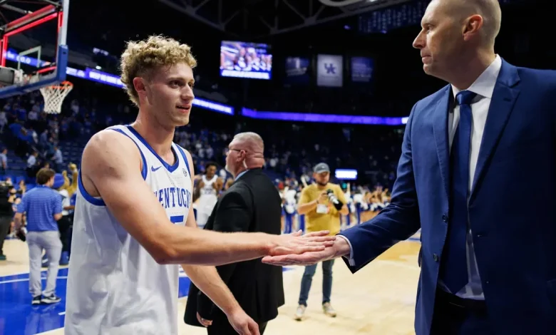 Kentucky basketball guard Collin Chandler 'growing into his game' in Year 2 with Mark Pope