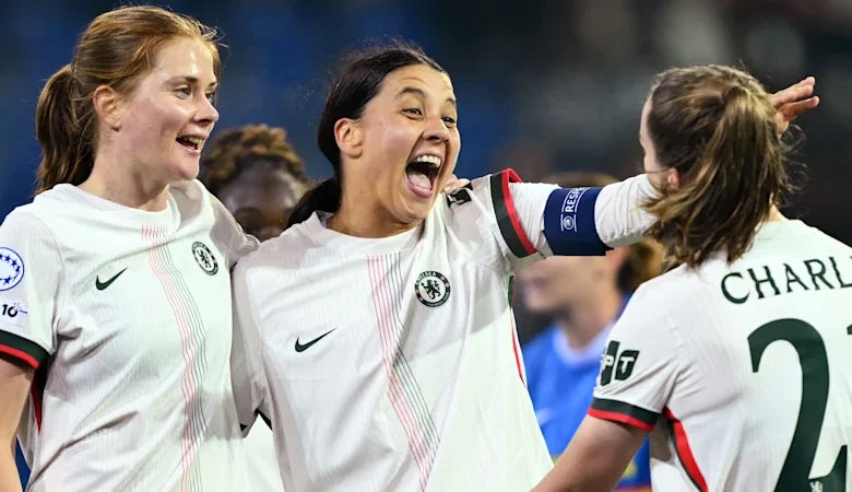 Kerr scores a double in first start for Chelsea since 2023