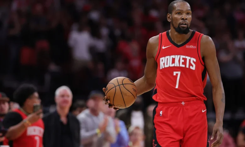 Kevin Durant out of Suns-Rockets game for ‘family matter,’ Phoenix return now on hold
