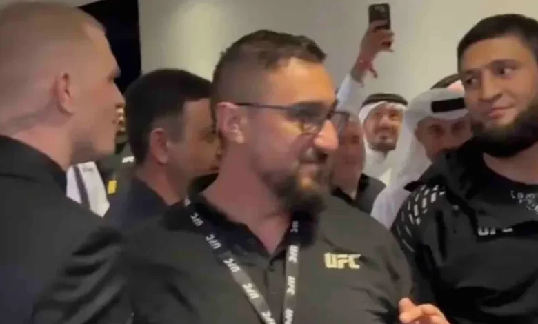 Khamzat Chimaev shoves Ian Machado Garry in backstage altercation at UFC Qatar