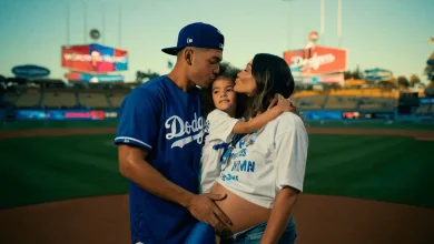 Kike Hernandez wife Mariana Vicente expecting baby boy in 2026 as couple cheers at World Series