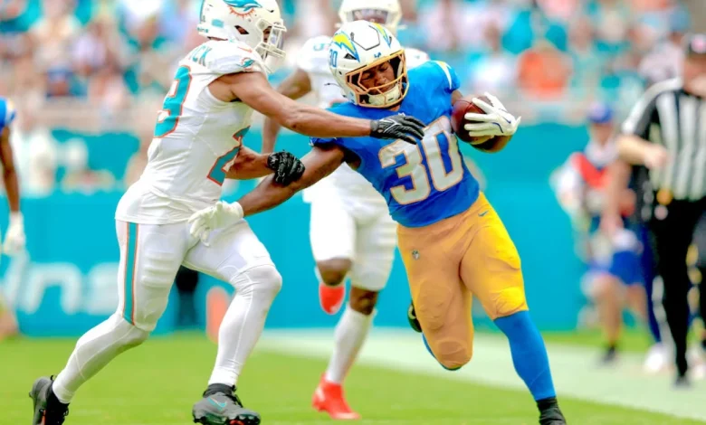 Kimani Vidal - Fantasy Football Fallers, Bust Candidates for Week 12 (2025)? - NFL News