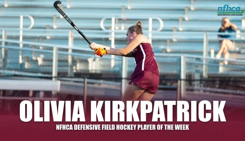 Kirkpatrick doubles up on awards and receives NFHCA Division II Defensive Player of the Week