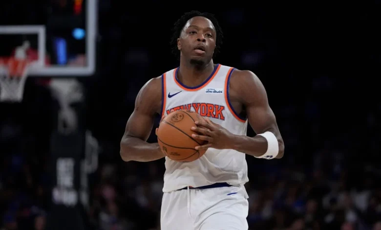 Knicks' OG Anunoby exits NBA Cup game vs. Heat with hamstring strain