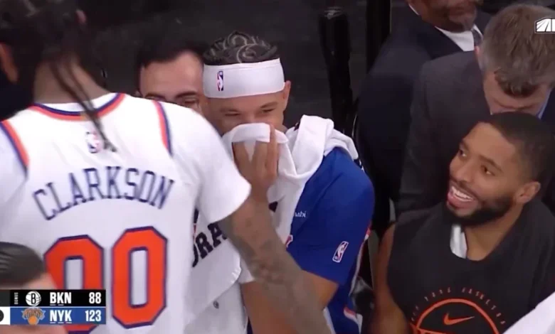 Knicks Teammates Laughed at a Frustrated Jordan Clarkson After He Fouled Out vs. Nets